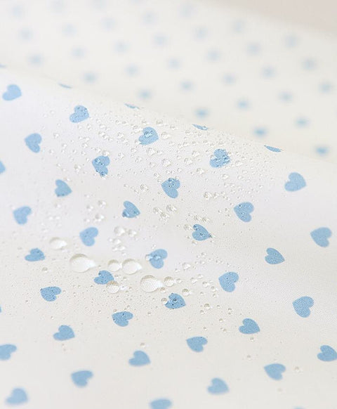 Waterproof Fabric Hearts - Pink, Sky or Navy - By the Yard /59802