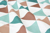 Modern Big Triangles Oxford Cotton Fabric Geometric - Northern Europe Style - By the Yard (44 x 36") 52614