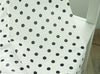 14 mm Black Dots Semi-sheer Cotton Fabric with Popcorn Dobby Spots - 55" Wide - By the Yard 52783