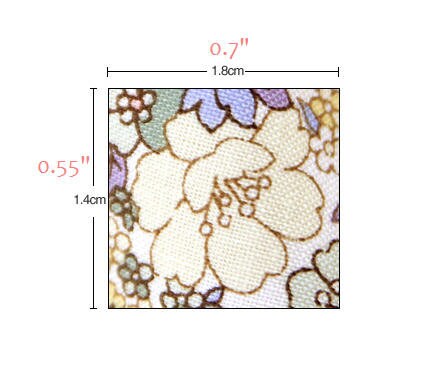 Flower Cotton Fabric - Green - By the Yard /61568