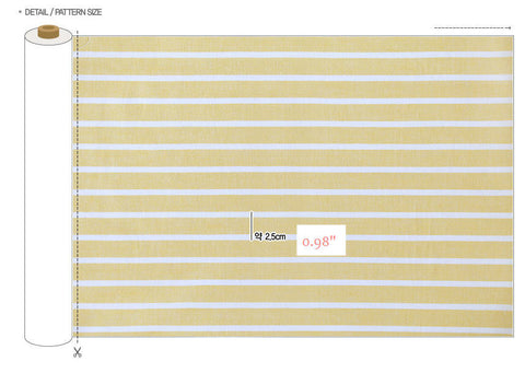 Yarn Dyed Stripe Cotton Fabric - By the Yard 48612