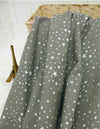 Stars Cotton Fabric - Grey Stars or White Stars - By the Yard 53717 62283-1
