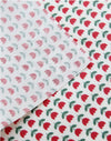 Laminated Cotton Fabric - Red Tulip - 44" Wide - By the Yard 55945