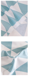 Large Triangles Cotton Fabric - Yellow, Orange, Mint, Gray or Black - 62" Wide - By the Yard 68192 - Geometric