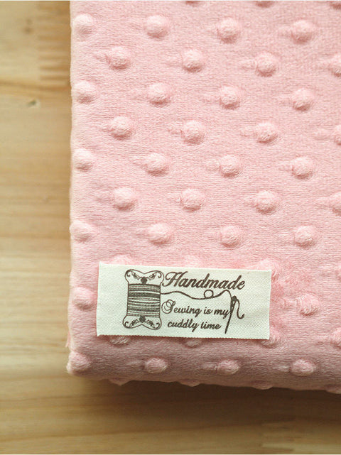 Minky Dimple Dot - Dusty Peach Pink - K Series - By the Yard 49293