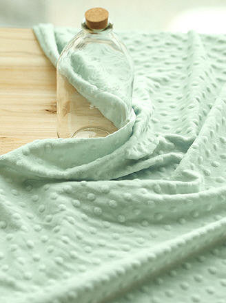 Minky Dimple Dot - Dusty Mint - K Series - By the Yard 49292