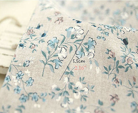 Flower Cotton Fabric, Quality Korean Fabric - By the Yard /71995