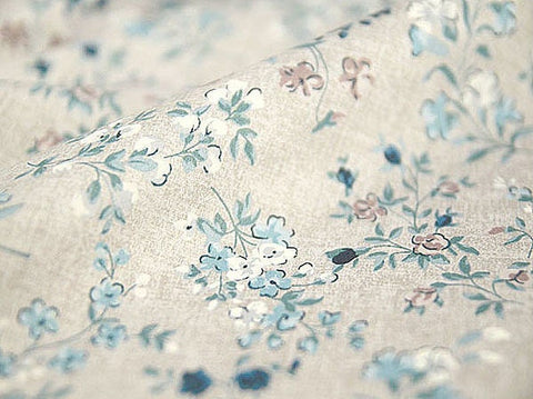 Flower Cotton Fabric, Quality Korean Fabric - By the Yard /71995