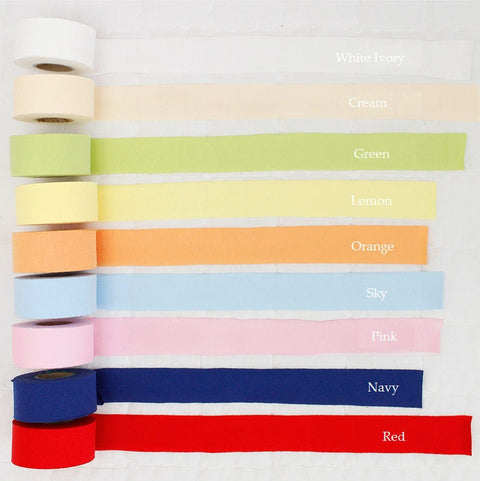 Cotton Knit Bias Tape in 9 Colors 3.5~4 cm Wide (1.4~1.6 inches) - By the Roll (10 yards) - 0421-2