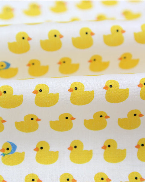 Yellow Ducks Cotton Fabric - By the Yard 74296