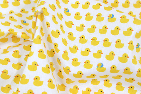 Yellow Ducks Cotton Fabric - By the Yard 74296