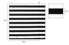 Stripe Oxford Cotton Fabric - Black and White - By the Yard 79648
