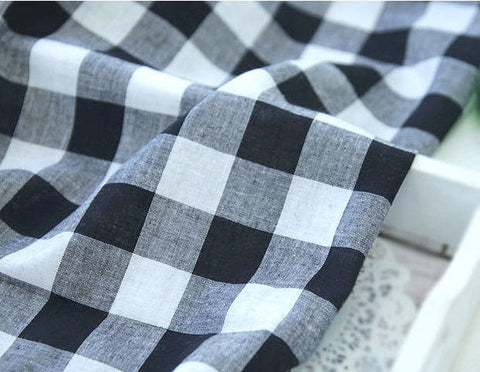 Plaid Fabric, Cotton Fabric, Wide Fabric, 2.7 cm Plaid - 56" Wide - By the Yard 81304