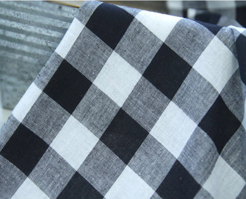 Plaid Fabric, Cotton Fabric, Wide Fabric, 2.7 cm Plaid - 56" Wide - By the Yard 81304