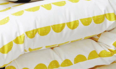 Half Moon Cotton Fabric - Yellow - By the Yard