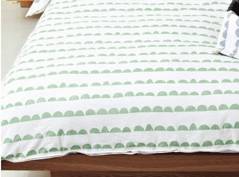 Half Moon Cotton Fabric - Mint - By the Yard