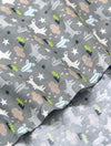 Fox Cotton Fabric - Gray - By the Yard 82627