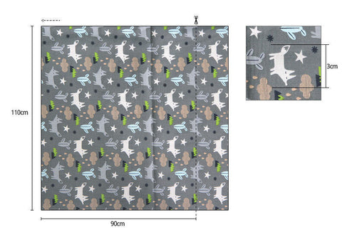 Fox Cotton Fabric - Gray - By the Yard 82627