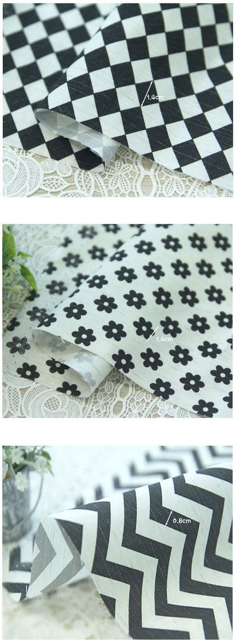 Cotton Linen Fabric and Coordinating Solid - By the Yard 83110