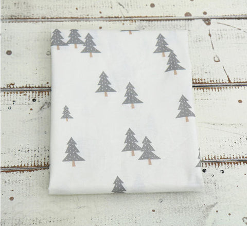 Snowy Trees Cotton Fabric - By the Yard 83429