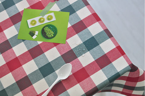 Laminated Cotton Fabric - Holiday Plaid - By the Yard 84664