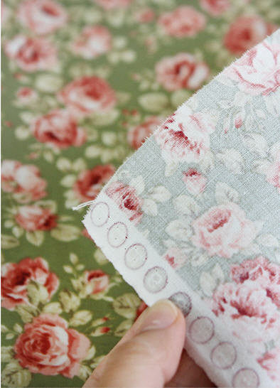 Laminated Flowers Cotton Fabric - Green - By the Yard 84379