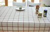 Laminated Linen Fabric - Wine Plaid - By the Yard 84765