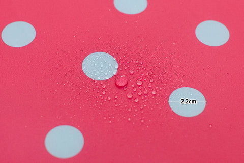 Polka Dots Waterproof Fabric - Hot Pink or Green - By the Yard 85322