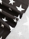 Stars Cotton Fabric, Black Stars Fabric - 5 Colors - 62" Wide - Fabric By the Yard 68155