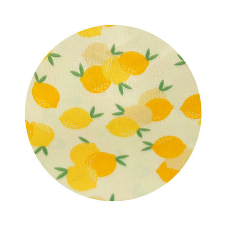 Lemons Cotton Fabric, Fruits Cotton Fabric, Yellow Lemon Fabric - Digital Printing - Fabric By the Yard 85788