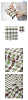 Olive and Brown Plaid Cotton Fabric - 3 Sizes - By the Yard 78477
