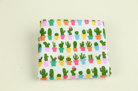Cactus Cotton Fabric - Digital Printing - Fabric By the Yard 88442