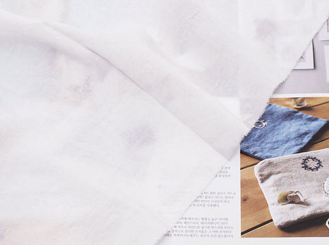 Semi-sheer Cotton Fabric, Off White Cotton, Lightweight and Thin - 53 Inches Wide - By the Yard 87266 83916