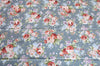 Laminated Cotton Fabric - Roses Laminated - Mint or Orange - By the Yard 87747