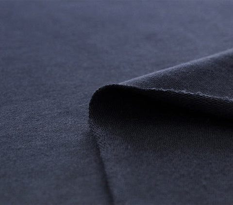 Stretchy French Terry Knit, Navy French Terry Knit - By the Yard 60267 GJ - 353 / 407N