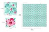 Hibiscus Flowers Waterproof Fabric, Hawaiian Waterproof, Aloha Waterproof - 59 Inches Wide - By the Yard 90587