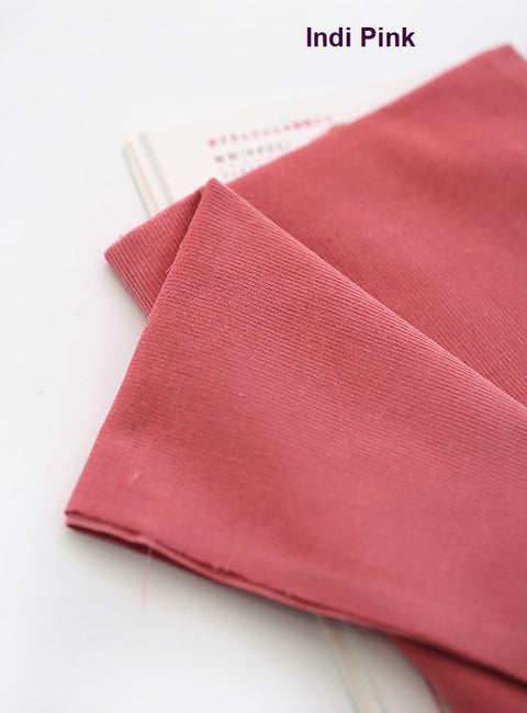 Pinwale Cotton Corduroy - Pink, Indi Pink, Red, Wine, Plum, Purple - Fine Wale Corduroy, Quality Korean Fabric By the Yard /80358